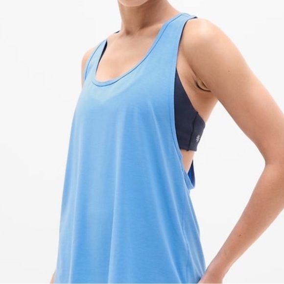 Athleta Tops - Athleta With Ease Racerback Tank Top - Misty Blue | NWT | Sz S
